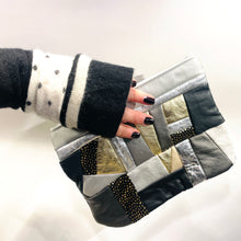 Load image into Gallery viewer, XL Recycled Leather Mosaic Beltable Pouch