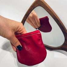 Load image into Gallery viewer, Leather XS Zipper Pouch