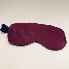 Load image into Gallery viewer, Leather and Silk Sleep Mask