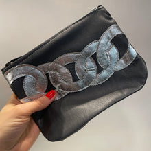 Load image into Gallery viewer, Leather Chain Applique Pouch