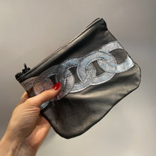 Load image into Gallery viewer, Leather Chain Applique Pouch