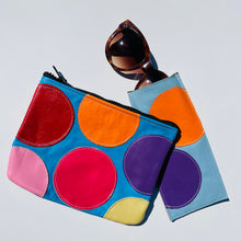 Load image into Gallery viewer, Multi-Colour Large Polka Dot Pouch
