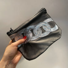 Load image into Gallery viewer, Leather Chain Applique Pouch
