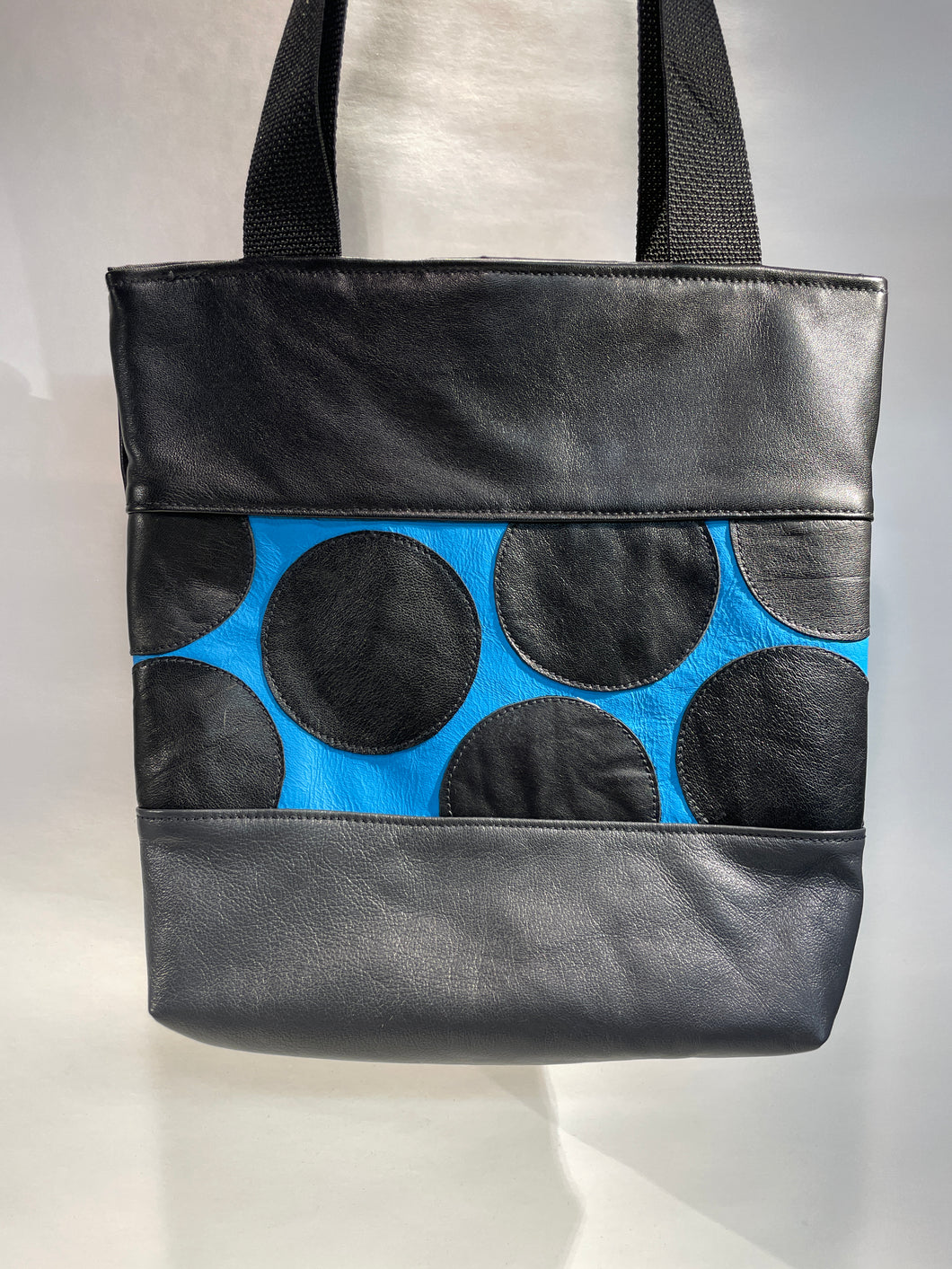 Leather Polka Dot Mini Tote Bag